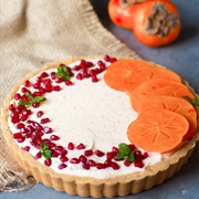 Persimmon Cheesecake Tart