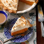 Sweet Potato Gingerbread Meringue Pie