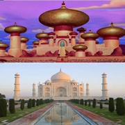 The Sultan&#39;s Palace in Aladdin / Taj Mahal in Agra, India