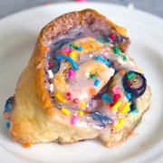 Blueberry Funfetti Cinnamon Rolls