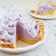 Lemon Pie With Blueberry Meringue