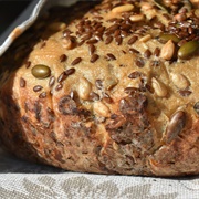 Bread With Linseed Topping