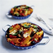 Ratatouille and Mozzarella Baked Pasta