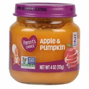 Apple Pumpkin Baby Food