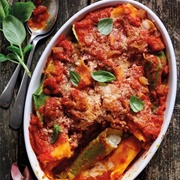 Baked Pasta Stuffed With Ricotta and Mozzarella