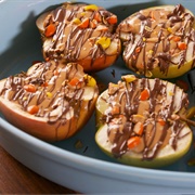 Peanut Butter Stuffed Apples