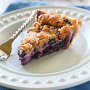 Blueberry Custard Pie