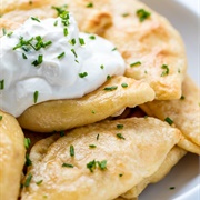Pierogi With Sour Cream