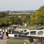 Foxton Locks Staircase, Leicestershire, England