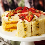 Mango and Passionfruit Trifle Cake