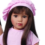 Doll Girl Brown Hair