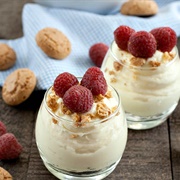 White Chocolate and Amaretti Cheesecake Shooters