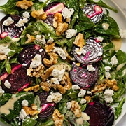 Beet Feta Walnut Salad