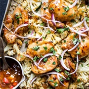 Mango Chutney Chicken Sheet Pan