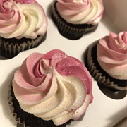 Pink Ombre Cupcake