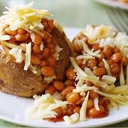 Jacket Potato With Beans and Cheese