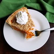 Cinnamon Streusel Topped Carrot Pie