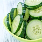 Sliced Cucumbers