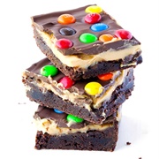 M&M Chocolate Peanut Butter Bars