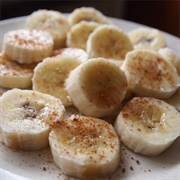 Banana Slices With Cinnamon