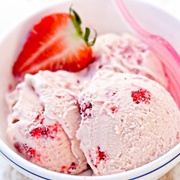 Vanilla Strawberry Ice Cream