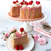 Raspberry Chiffon Cake