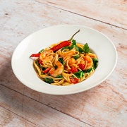 Spaghetti With King Prawns