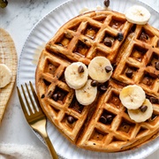 Waffle With Banana