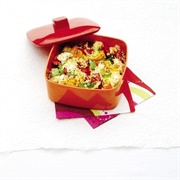 Mozzarella, Mixed Pepper and Basil Couscous