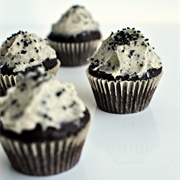 Black Sesame Cupcake