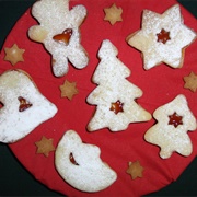 Vegan Sugar Cookies With Red Jam or Jelly