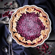 Lingonberry Caramel Pie