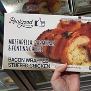 Real Good Mozzarella, Parmesan, & Fontina Cheesed Stuffed Bacon Wrapped Chicken Breast