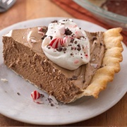 Peppermint Mocha French Silk Pie