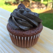 Black and Brown Cupcake