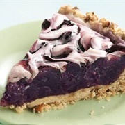Crunchy Crust Blueberry Swirl Pie