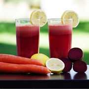Beetroot Carrot and Lemon Smoothie