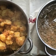Rwanda: Isombe (Pounded Cassava Leaves)