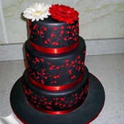 Black and Red Cake