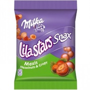Milka Lila Stars Snax Hazelnuts & Crispy