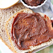 Apple Butter on Whole Wheat Toast