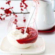 Riskrem Med Rød Saus