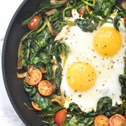 Egg and Spinach