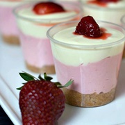 Strawberry and Lemon Cheesecake in a Glass