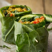 Egg and Spring Greens Wrap