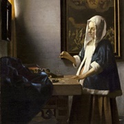 Woman Holding a Balance (Jan Vermeer)