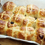 Banana & Cinnamon Hot Cross Bun