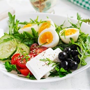 Egg and Greek Salad