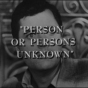Person or Persons Unknown
