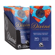 Divine Smooth Milk Chocolate With Toffee & Sea Salt 38% Cocoa